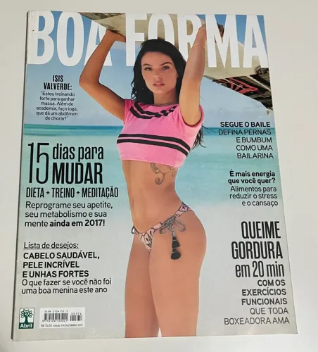 Revista Boa Forma - Edição Dezembro 2017 - Capa Ísis Valverde 