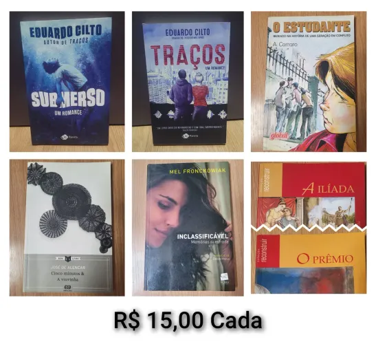 Livros diversos - 15,00 cada