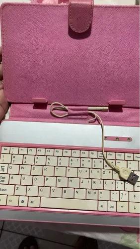 Teclado para Tablet Rosa