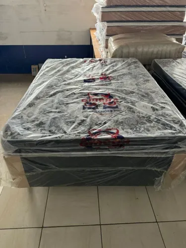 Cama box casal base e colchão 980 