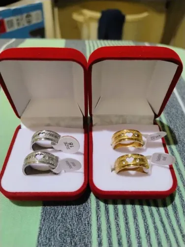 Par De Alianças Aço Inox Por 50 Reais 