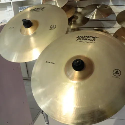 Pratos Domene Cymbals Crystal Hi Hat 15" - PAR