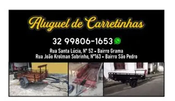Locação de carretinhas