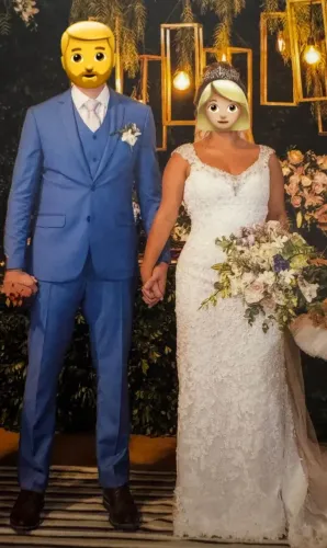 ? Terno de Casamento Slim Azul - Usado Uma Única Vez ?