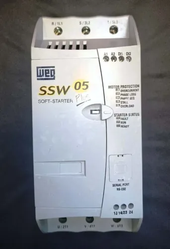 SOFT-STARTER WEG SSW-05 PLUS 85A CHAVE DE PARTIDA SUAVE INDUSTRIAL 30 CV (220) 60 CV (380)