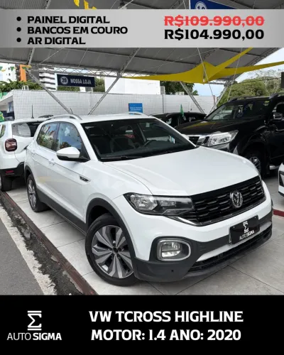 Volkswagen T-Cross Highline 1.4 TSI Flex 16V 5P AUT 2020