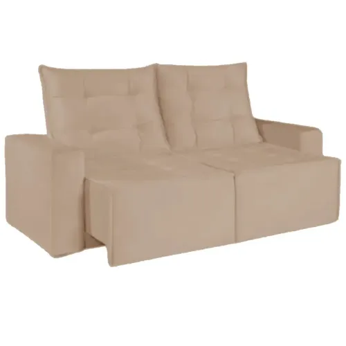 Sofá Macaé 3 Lugares Retrátil e Reclinável Tecido Suede 190cm / pronta entrega 