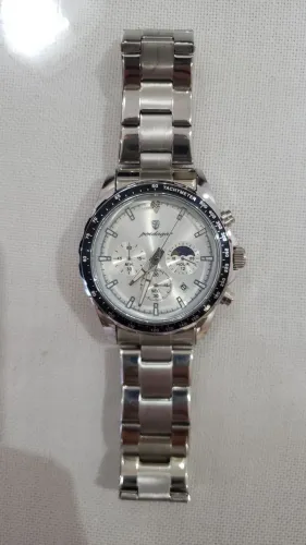 Relógio Poedagar em aço inoxidável 41mm