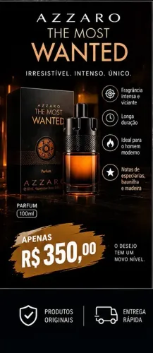 Perfume AZARRO ÁRABE importado