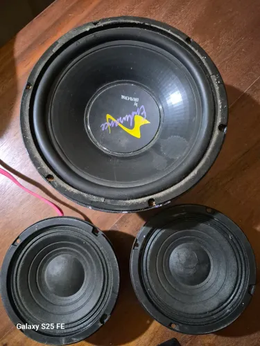 Bravox  sub woofer 10 bobina dupla e woofer 6