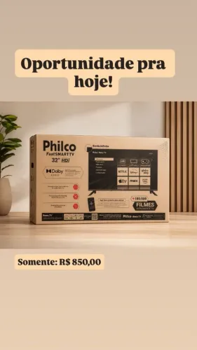 Televisão na Caixa lagrada..