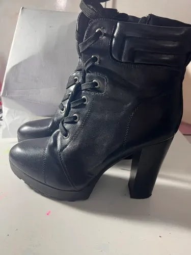 Bota Coturno Mooncity Salto Alto Feminina