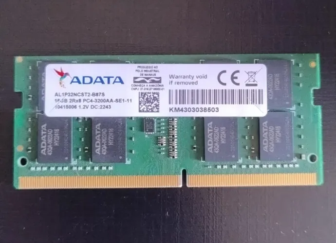 Memória Ddr4 16gb Notebook ADATA