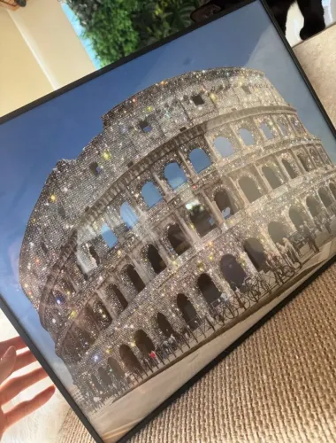 Quadro Decorativo Coliseu Strass