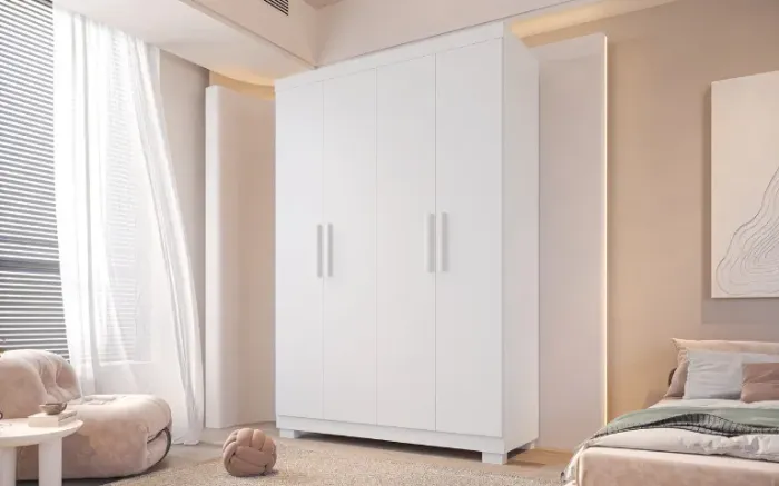 Guarda Roupa 100% MDF Lana 4 Portas (Novo)
