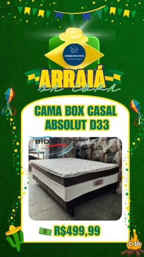 Cama box casal D33 (Pague na entrega)