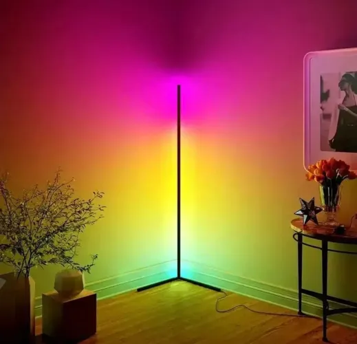 Lâmpada Atmosférica RGB Smart LED Lâmpada de Canto Chão Com Cabo De Alimentação 12V ou USB