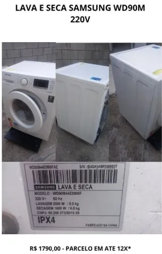 Lava e Seca Samsung WD90M<br>2390,00