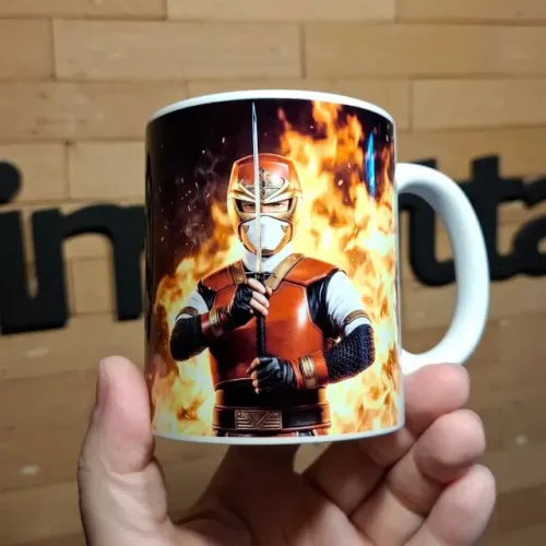 Jiraya, Jaspion, Changeman, Jiban, Flashman - Caneca Personalizada Tokusatsu 