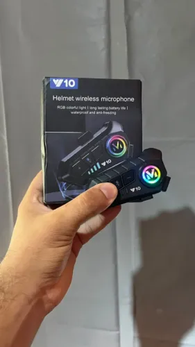 Fone Bluetooth Y10 para Capacete à Prova d?Água e Resistente à Poeira