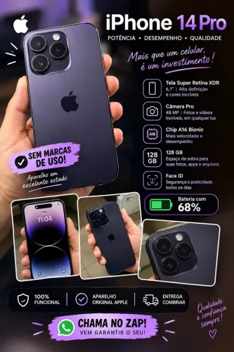 iPhone 14 pró em excelente condições