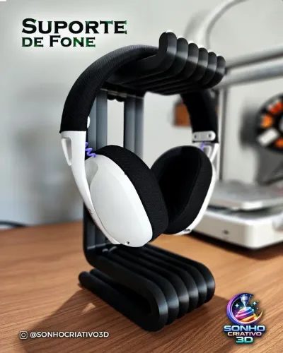 Suporte de Fone de Ouvido em 3D