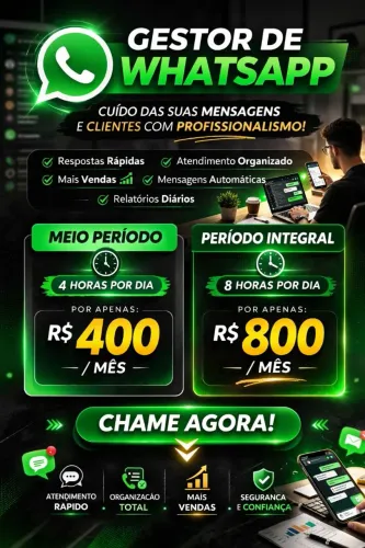 Gerencio seu WhatsApp e respondo todos os seus clientes?
