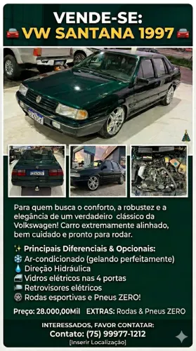 Volkswagen Santana CLI /CL /C 1.8/2.0 /SU 2.0 2p/4p 1997