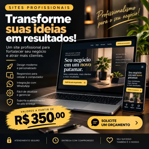 Criação de Sites, Sistemas de Agendamento e Cadastro