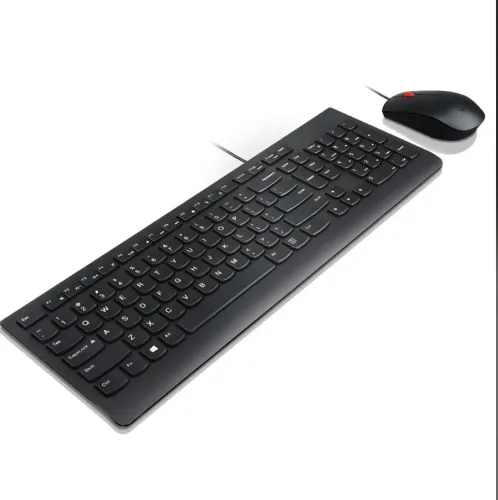 Kit Teclado e Mouse com Fio Lenovo