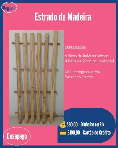 Desapego - Estrado de Madeira