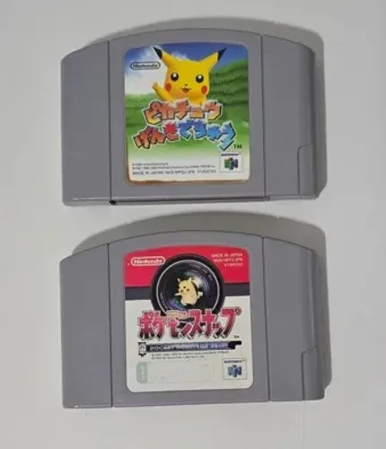 Lote de Cartuchos Nintendo 64 - Pokémon e Pikachu Originais