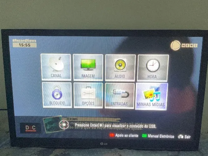 Tv 42 polegadas LG não é smart, pega tudo perfeitamente