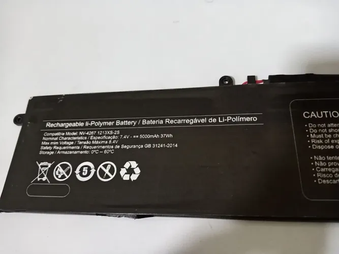 Bateria seminova recarregável