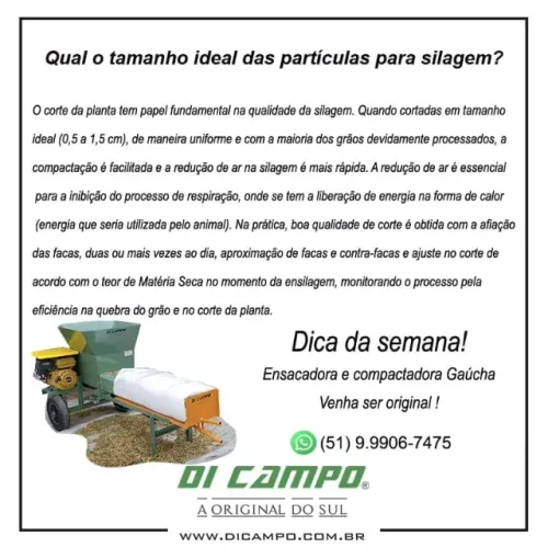 Ensacadora de silagem Di Campo - A original do Sul