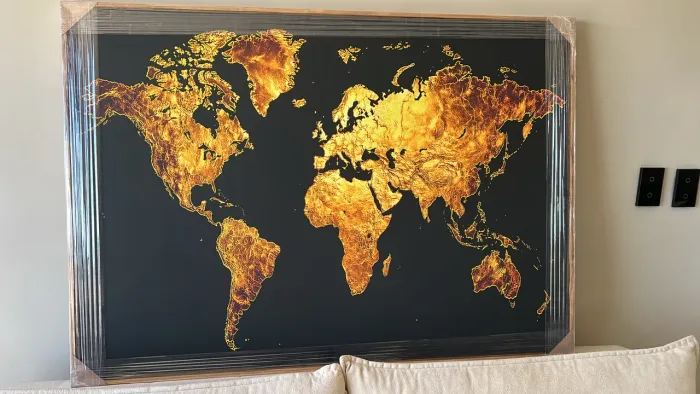 Quadro mapa mundi