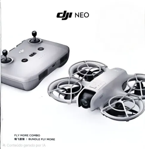 Drone Dji Neo Combo Fly More Lacrado Completo Com Controle 3x Baterias