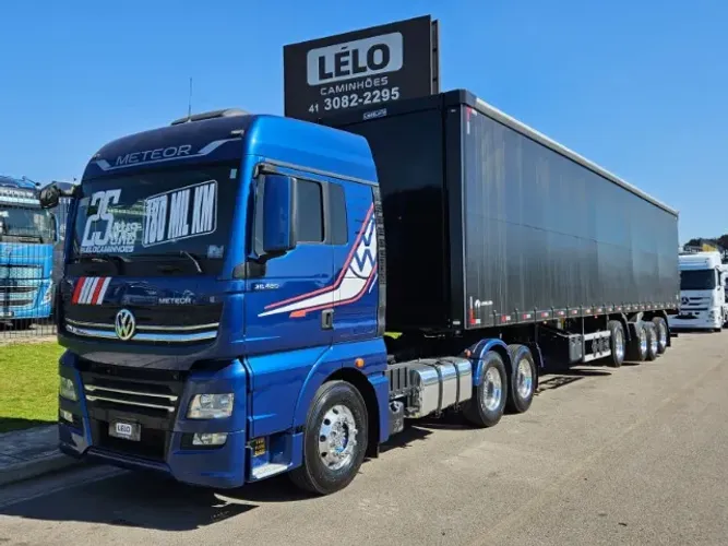 Vw Meteor 28.480 6x2 Ano 25 Baixo Km Carreta Sider 4 Eixo Librelato Ano 26 0km Com Pneus
