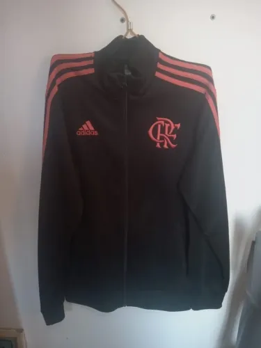 Jaqueta Flamengo Preta e rosa