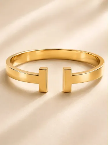 Bracelete T Model em Ouro 18k 750