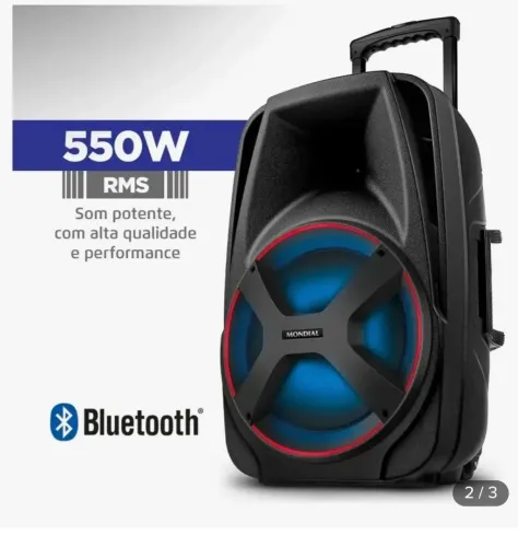 CAIXA AMPLIFICADA 550 WATS NOVA