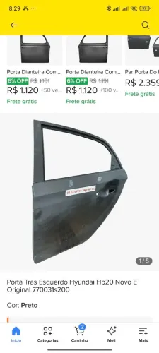 Porta esquerdo HB20 Original