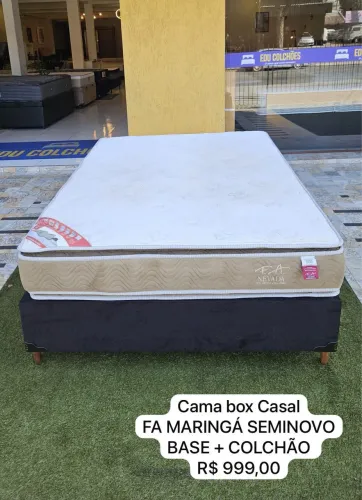 Colchão box CASAL FA MARINGÁ SEMINOVO TOP - ENTREGAMOS
