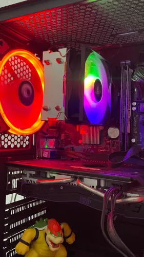 Placa mãe + processador + memória ram