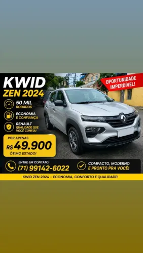 Renault Kwid Zen 1.0 Flex 12V 5P Mec. 2024