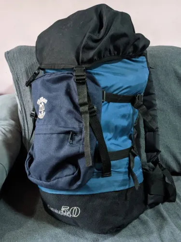 Mochila trilhas e rumos caminhada 50L estado de nova trekking montanha viagem acampamento 