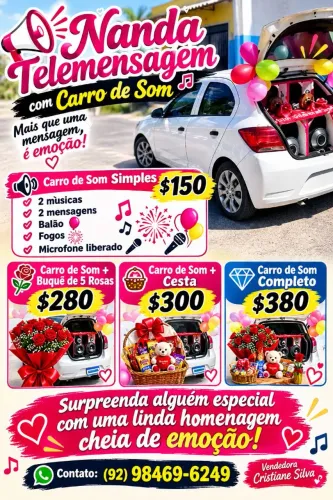 CARRO SURPRESA HOMENAGEM