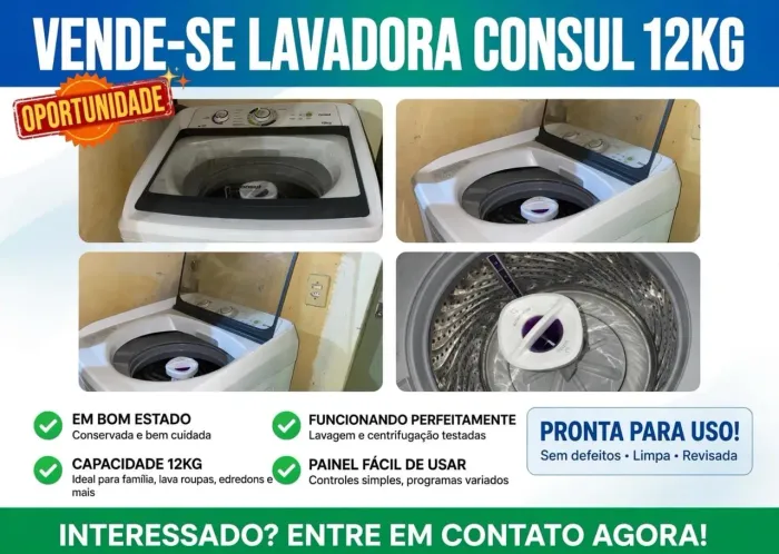 Lavadora Consul 12kg