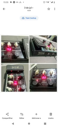 Pedaleira vox stomp lab 2G japonesa