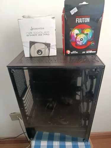 Kit gabinete, processador e fans